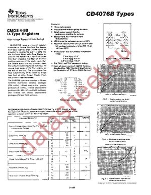 CD4076BE datasheet  